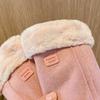 Thick Winter Gloves Velvet Women Mittens Skiing Plush Gloves  Girls