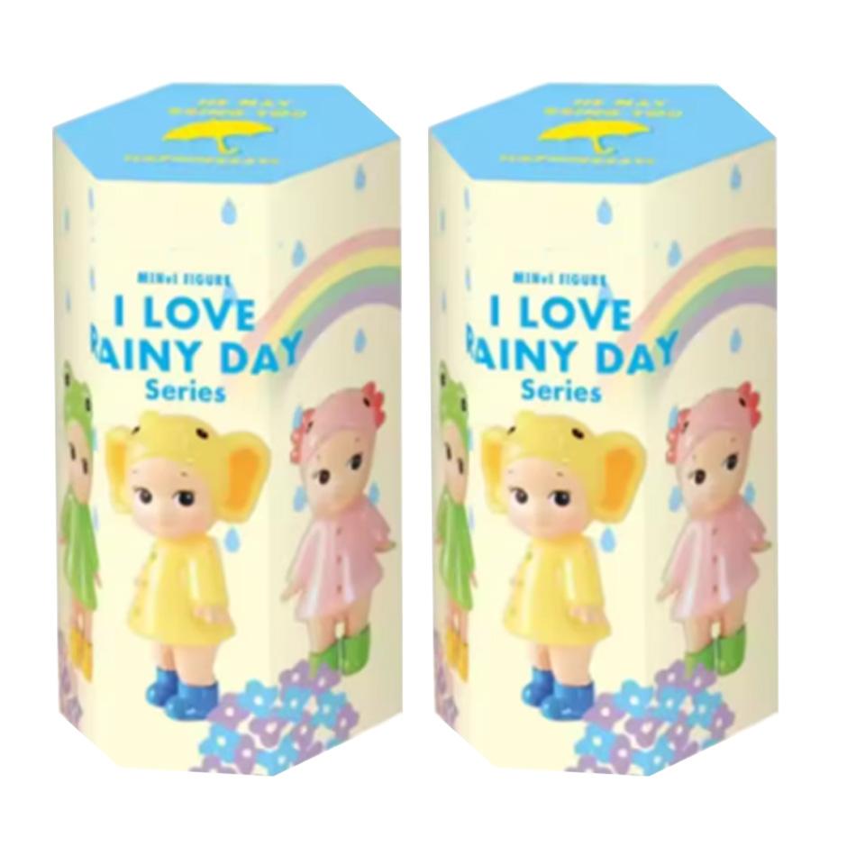 Mini I Love Rainy Day Series Blind Box Figure Cute Cartoon Doll Collectible Toy For Desktop Decoration Gift