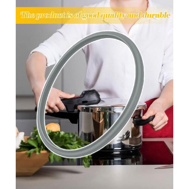 Pressure Cooker Sealing Ring with Pressure Indicator Gasket Fits for WMF 4.5-,6.5- & 8.5-Quart Pressure Cookers-Replacement Food-Grade Silicone