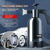 2L Hand Pump Foam Sprayer with 3 Types of Nozzle Hand Pneumatic Foam Cannon Snow Foam Car Wash Spray Bottle Car Window Cleaning