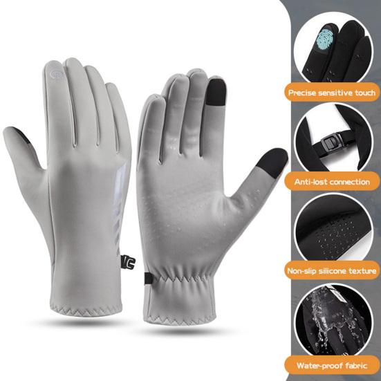 1 пара зимних перчаток для велоспорта, теплые, с сенсорным экраном, противоскользящие, ветрозащитные, водонепроницаемые, для холодной погоды, для мужчин и женщин, для езды на мотоцикле, катания на лыжах, с закрытыми пальцами