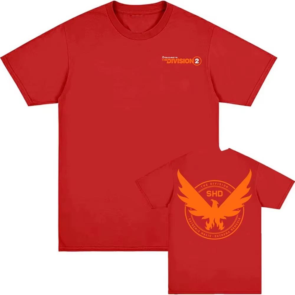 Hot Game Tom Clancys The Division 2 SHD Tees Short Sleeve 2026 Summer Oneck Male Tshirt Casual Fashion oversized t shirt