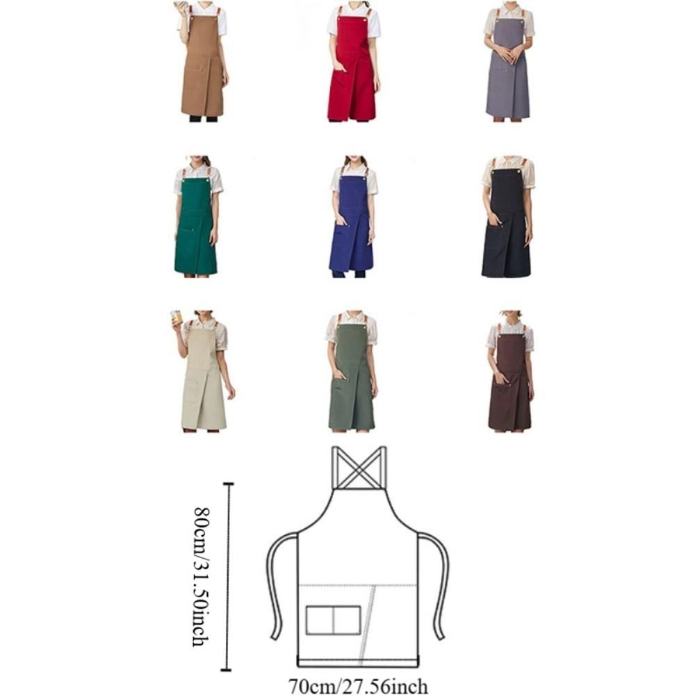 Износостойкий холщовый фартук Водонепроницаемый фартук флориста Прочный фартук для рисования Студия