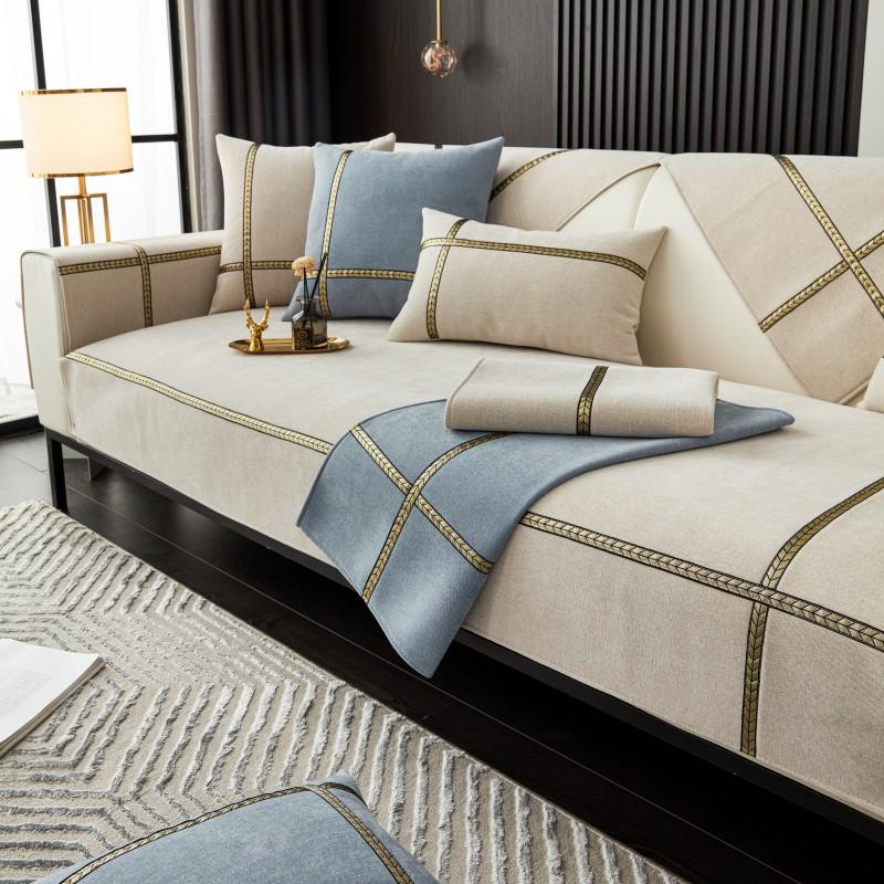 Подушка для дивана из синели Four Seasons, нескользящая подушка для дивана, подушка для сиденья, оконная подушка