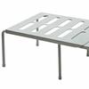 15.94-26.77inch Stackable Shelf White/Gray Kitchen Storage Rack Sturdy Narrow Shelf  For Bathroom