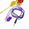 Fashion Braided Wired Stereo Sound Volume Control Phone Laptop In-ear Earphones