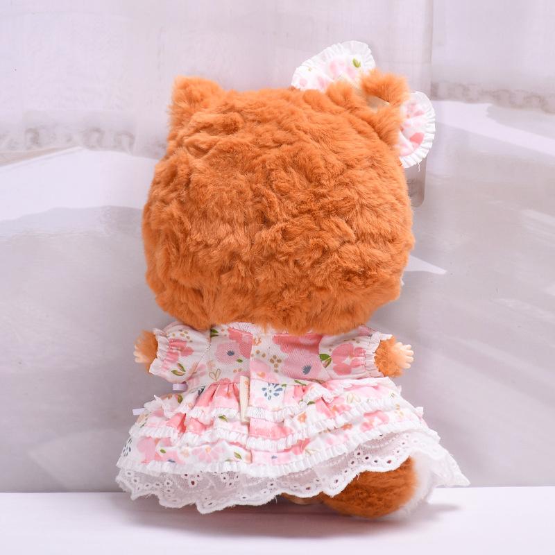 Одежда для куклы Baby Three 20 см, комплект цветочного платья с бантом на голову для куклы Baby Three 20 см, глухая коробка