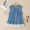 Женские летние повседневные майки без рукавов с круглым вырезом