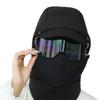 Unisex Ski Mask Windproof Full Face Covers Ski Hat With Goggles Cycling Headgears For Skiing Snowboarding Motorcycling