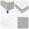 Box Spring Bed with Mattress Light Grey 180 x 200 cm Velvet