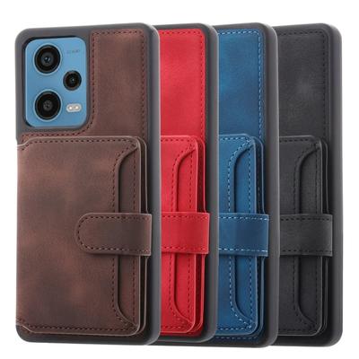 Для Redmi 12c 11a Note 12s 12r 11s 11 s 11e Pro Poco X5 RFID Block кожаный чехол для карты для Xiaomi Redmi Note 12 Pro 5G задняя крышка