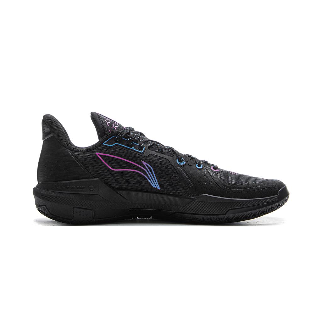 Баскетбольные кроссовки Li Ning Light Speed 3 Мужские Низкие Черно-фиолетовые ABPV005-5