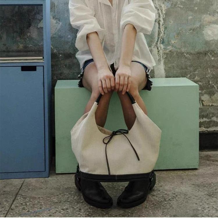 Корейская нишевая ретро холщовая сумка-тоут в стиле пэчворк, модная универсальная наплечная сумка, сумочка, большая вместимость, сумка под мышкой