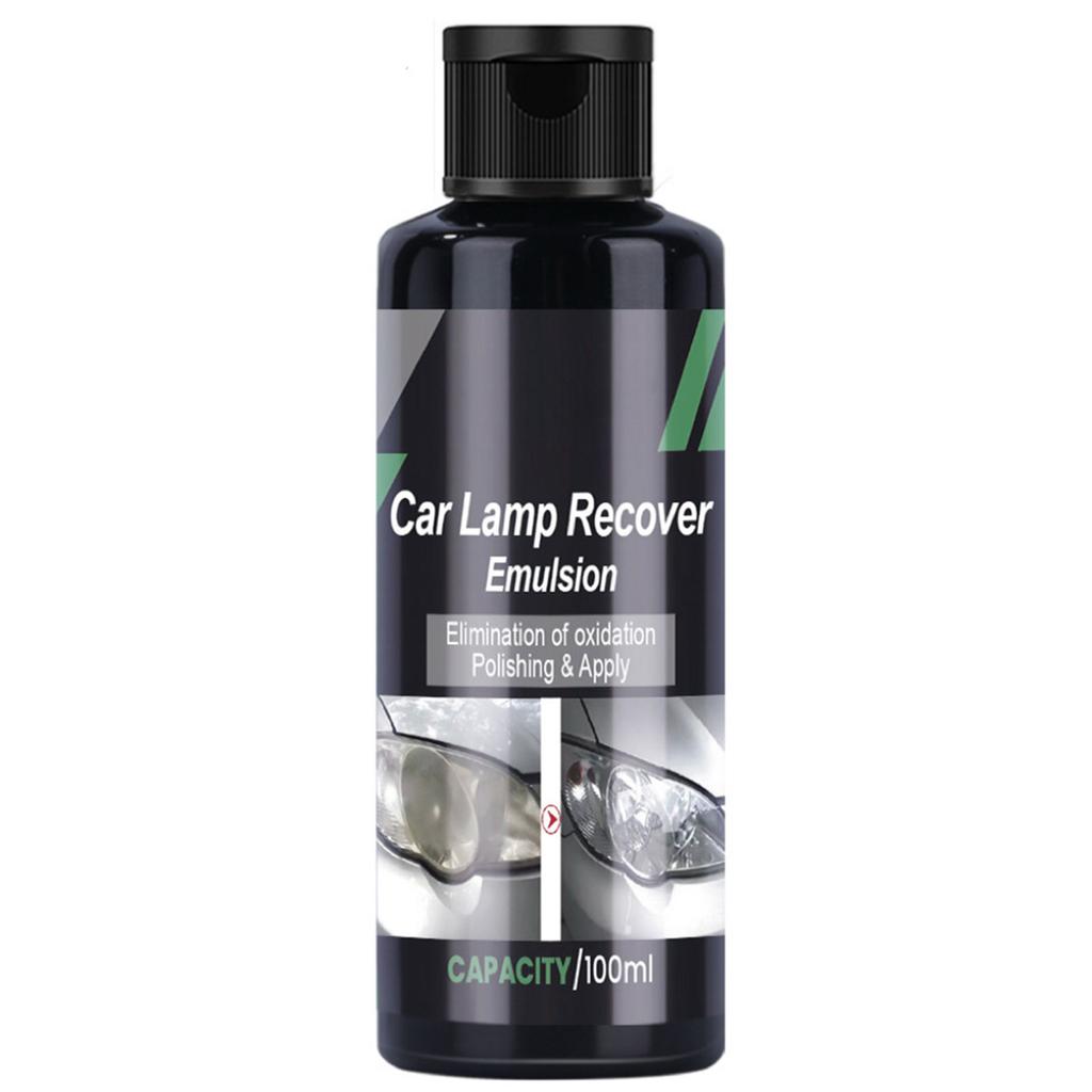 30/100ml Car Lamp Recover Emulsion Car Lamp Recovery Emulsion Auto Lens Restorer Cleaner Prevents Yellowing Removes Oxidation