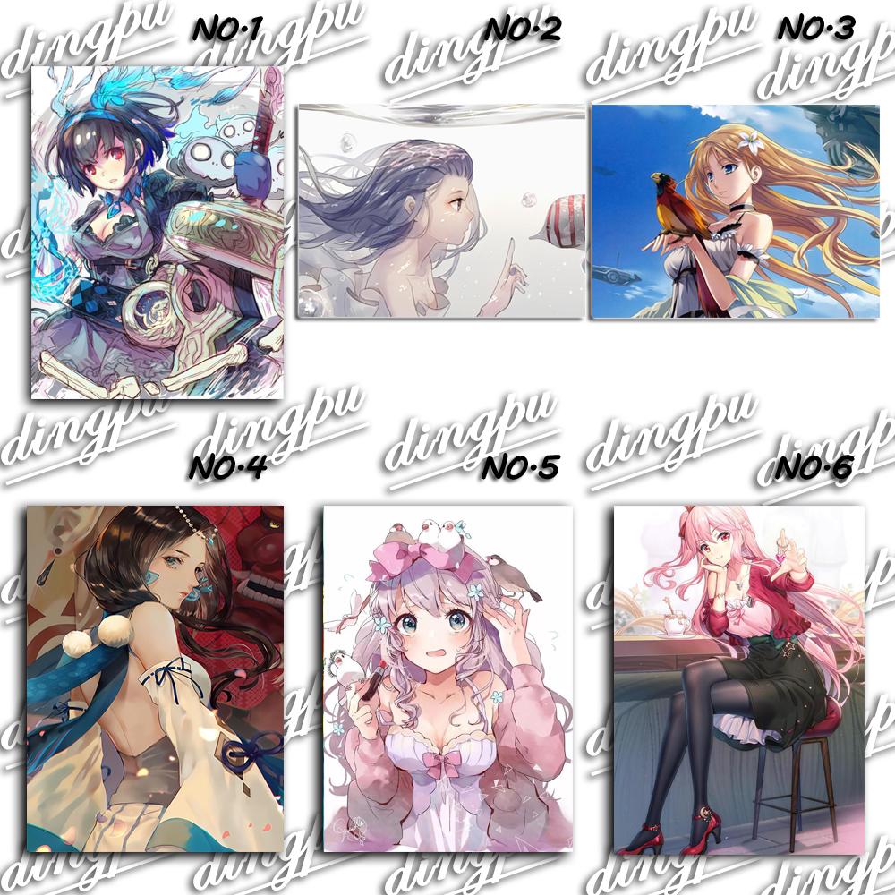 Полный круглый 5D DIY алмазная живопись аниме кошка девушка 3d узор для вышивки Фэнтези эльф принцесса вышивка крестиком мозаичная наклейка