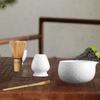 4 Pieces Japanese Matcha Set Ceramic Bowls Whisk Holder Ceremony Accessory for Bedroom