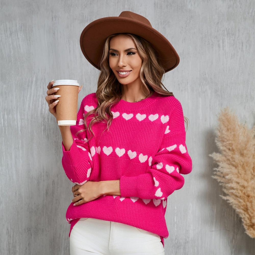 Женский осенне-зимний трикотаж Love Fashion Пуловер Свитер с длинными рукавами