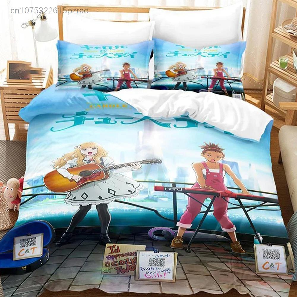 Постельное белье Carole & Tuesday 3D-печать Подходит для спальни Комплект с пододеяльником и наволочками Детский домашний текстиль