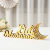 Ramadan Kareem Golden Acrylic Ornament 2025 Eid Mubarak Ramadan Decoration for Home Islamic Muslim Party Decor Eid Al Adha Gift