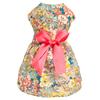 Платье принцессы для собак, очаровательное, удобное, привлекательное, мягкое, с бантом и цветочным принтом для собаки, платье для щенка, повседневная одежда