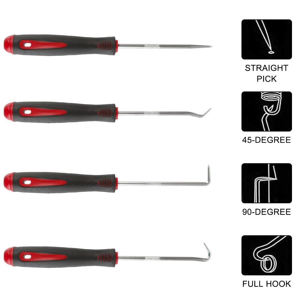 Гаражные инструменты Набор отверток Сальник автомобиля Топливный сальник Крюк Прецизионный автомобильный набор пиков Съемник Инструменты для рукоделия Снятие уплотнительных колец 12 шт.