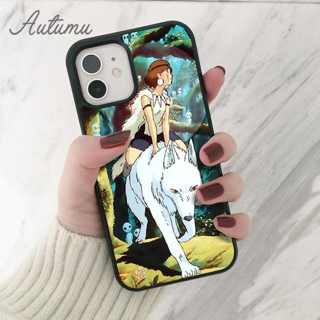 Чехол для телефона Anime Princess Mononoke для iPhone 11 12 13 14 Pro Max mini XR XS SE 2020 7 8 Plus Samsung Galaxy S21 S22
