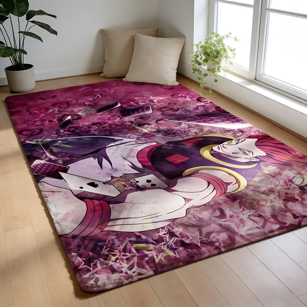 Floor Mat Soft Flannel Rug Non-Slip Absorbent Mat for Bathroom Bedroom Home Decor H-Hunter and H-Hunter Anime