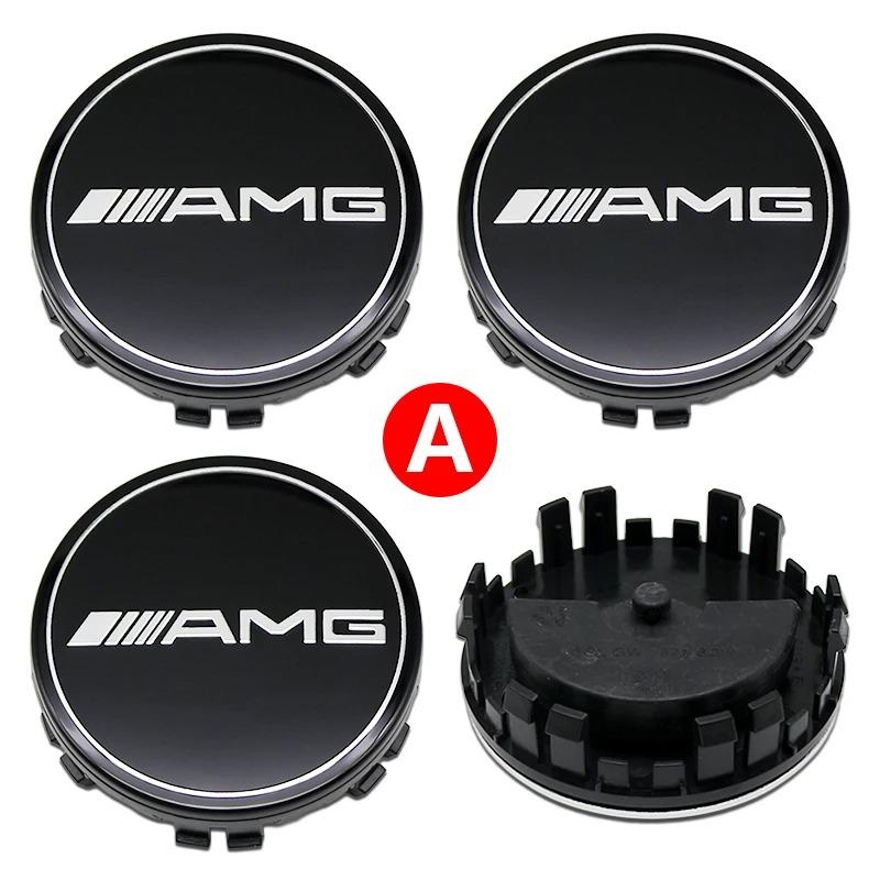 GZB4 75mm Wheel Center Hub Caps for Mercedes Benz AMG C E S Class GLE GLC GLS - Floating Magnetic Levitation Accessories W204 W205 W2