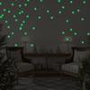 100Pcs Glow In Dark Star Fluorescent Brght 3D Plastic Wall Stickers for Kids Baby Bedroom Ceiling Decoration 3cm Size