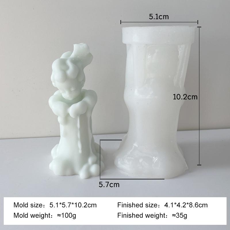 Хэллоуин Дьявол Тыква Силиконовая Форма для Свечей Ручной Работы Аромагипс Смола Декор Форма Принадлежности для Изготовления Свечей из Соевого Воска