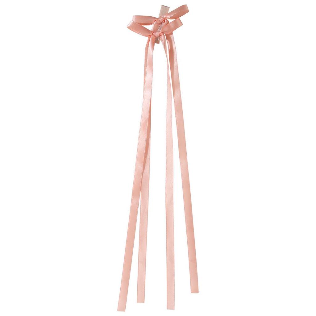 Заколка-уточка с бантом в балетном стиле 4 см: Дофаминовый Сладкий Плетеный Аксессуар для Волос