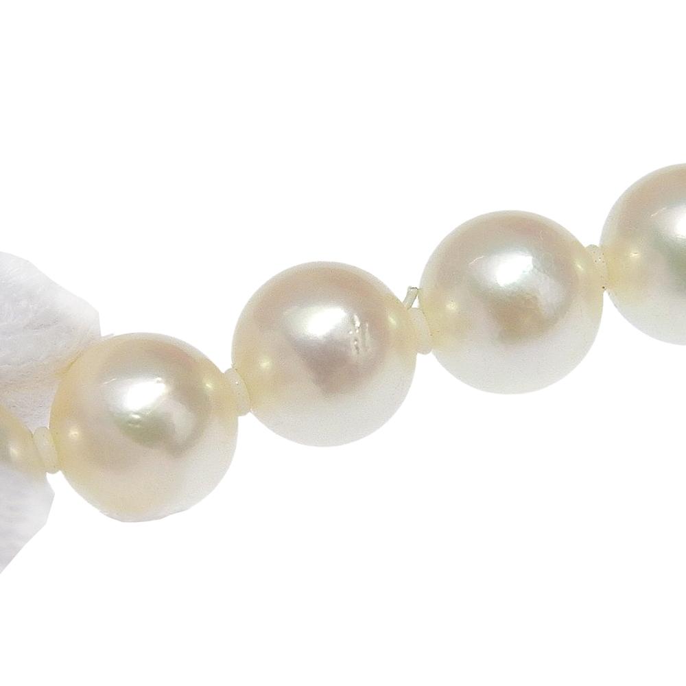 Pearl Necklace 14 white gold/Pearl 30g Women Used