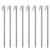 FIELDOOR титановый колышек для палаток и набор легких и прочных титановых антикоррозионных брезентов Ultra Solo для кемпинга на открытом воздухе, 30 см, 8 шт., устойчивый, прочный,