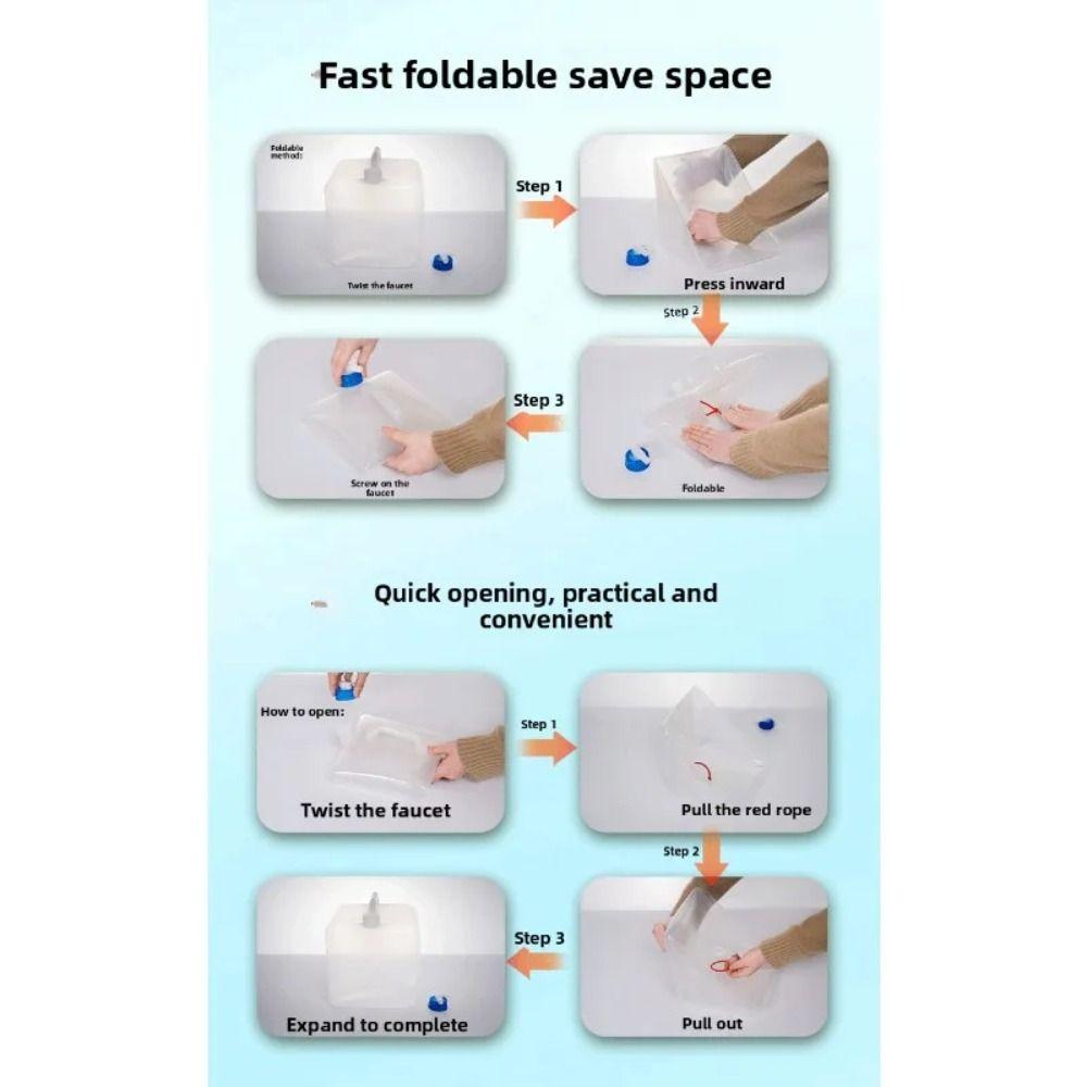 5-20 л Складное ведро Герметичный уличный контейнер для воды Складная канистра для воды Уличный