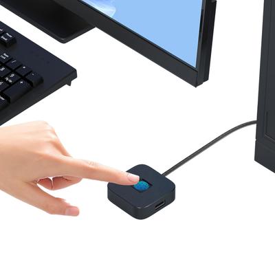 Сканер отпечатков пальцев с USB-хабом для Windows Hello, Биометрический считыватель для входа по отпечатку пальца для Windows 10/11