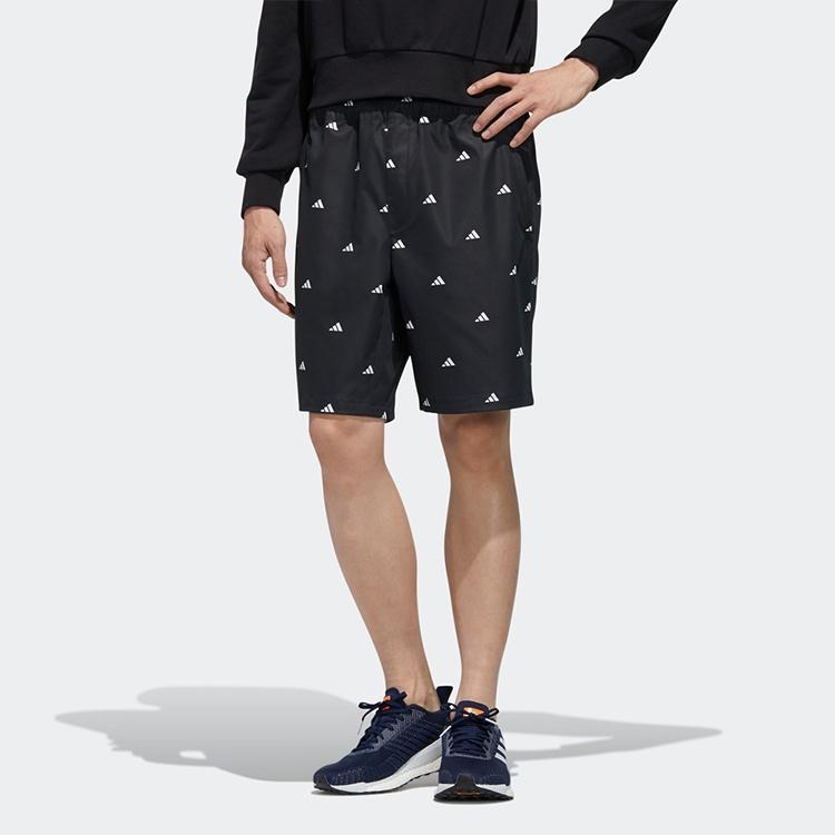 adidas M Short Gen Aop Logo Printing Sports Shorts Black Men's GJ5107