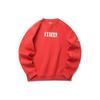 Anta Comprehensive Training Series Logo Print Round Neck Loose Pullover Sweatshirt Men Sweatshirt Red 152217743-2