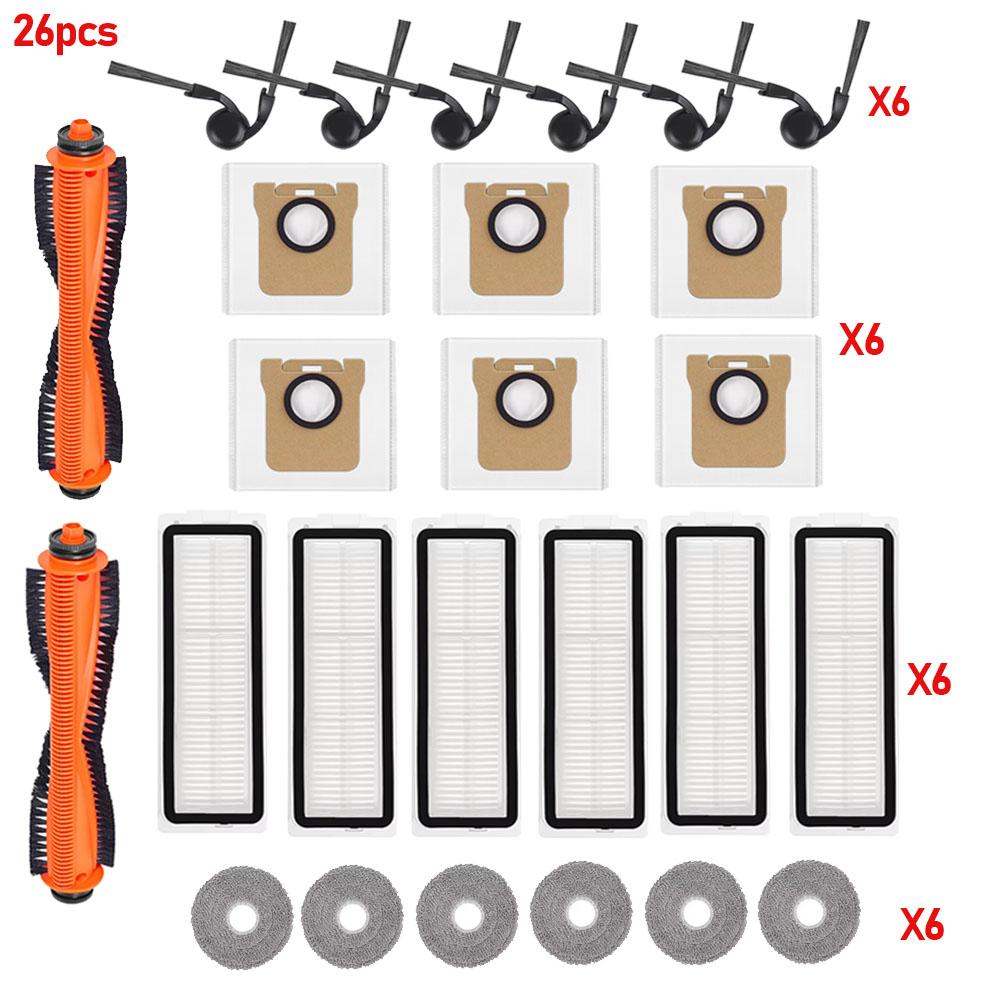For Xiaomi 5 Pro OV21CN OV21GL Robot Vacuum Mop Cloth Dust Bags HEPA Filter Side Brush Main Brush Dust Bag Replacement Part