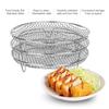 Air Fryer Three Stackable Dehydrator Racks 304 Stainless Steel Air Fryer Basket Tray Accessories with Most Air Fryer