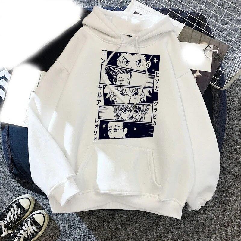 New Manga Hunter X Hunter Hoodies Kurapika Gon Killua Leorio Hisoka Print Unisex Women Hoodie Sweatshirts Pullovers Unisex Clothing