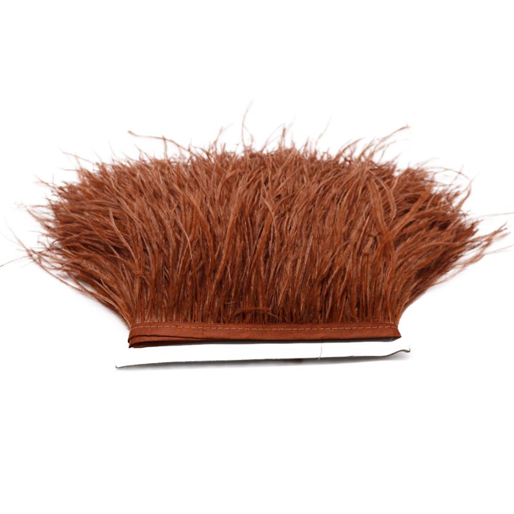 Feather1M 5M 10M 8-10см Черно-белые Страусиные Перья Тесьма Лента Многоцветные Перья для Шитья Перьевых Поделок Украшения Платья Одежды