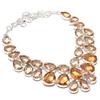 Morganite Handmade 925 Sterling Silver Jewelry Necklace 18" D8v88