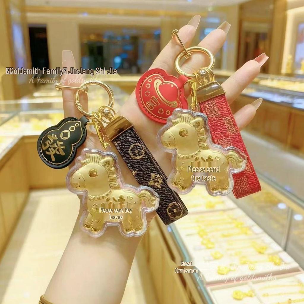 Кулон-брелок Пегас из золота 999 пробы - Подарок в стиле принцессы