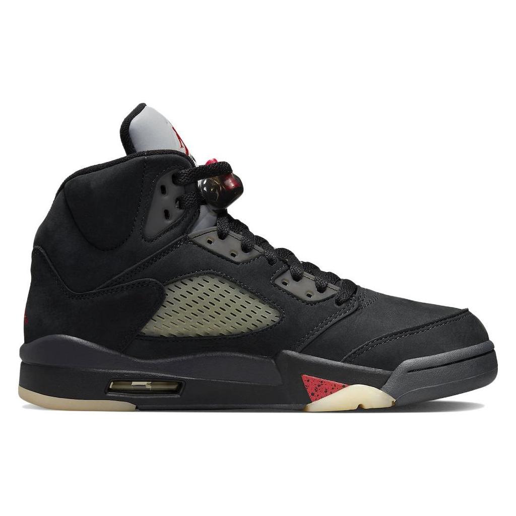 Женские кроссовки Air Jordan 5 Retro GORE-TEX Off-Noir Черный огненно-красный муслин DR0092-001