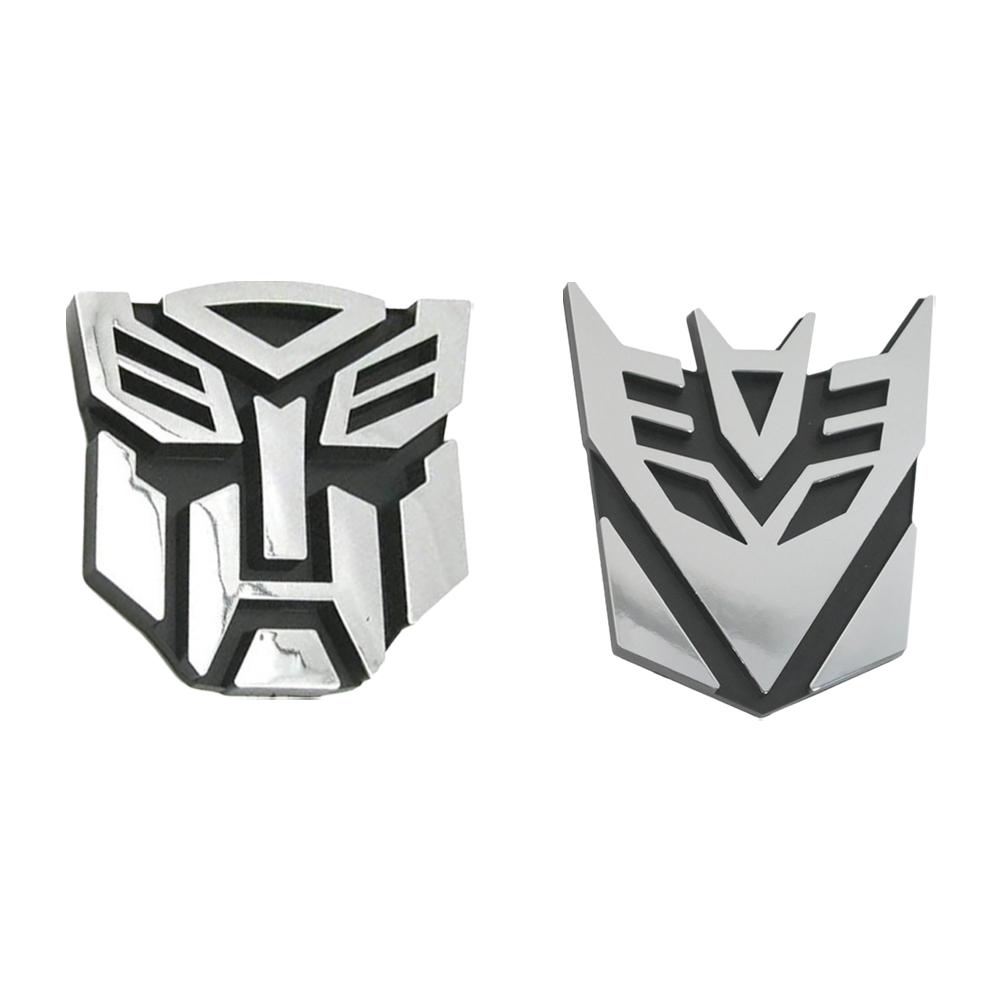 1 шт. Автомобиль Алюминиевый сплав Эмблема Автоботы Трансформеры Наклейки с логотипом на кузов автомобиля, заднюю крышку багажника, боковое окно, Декоративные аксессуары