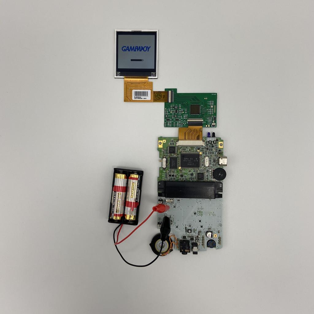 2.2inch Full New GBC LCD Screen Kits for Gameboy Color IPS High Brightness LCD Screen Gaming Screen no need cut and welding