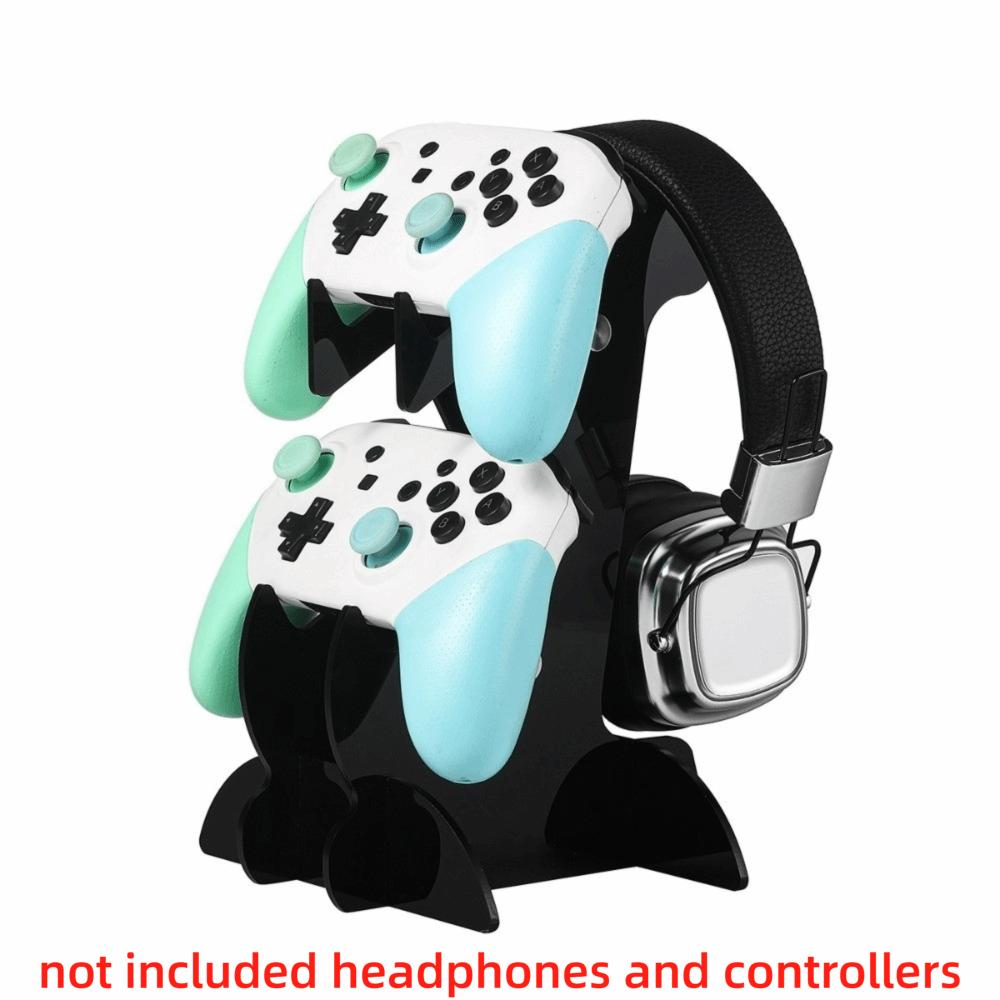 Acrylic Gaming Controller Stand Sturdy Desktop Organizer for PS5/PS4/Xbox/Switch