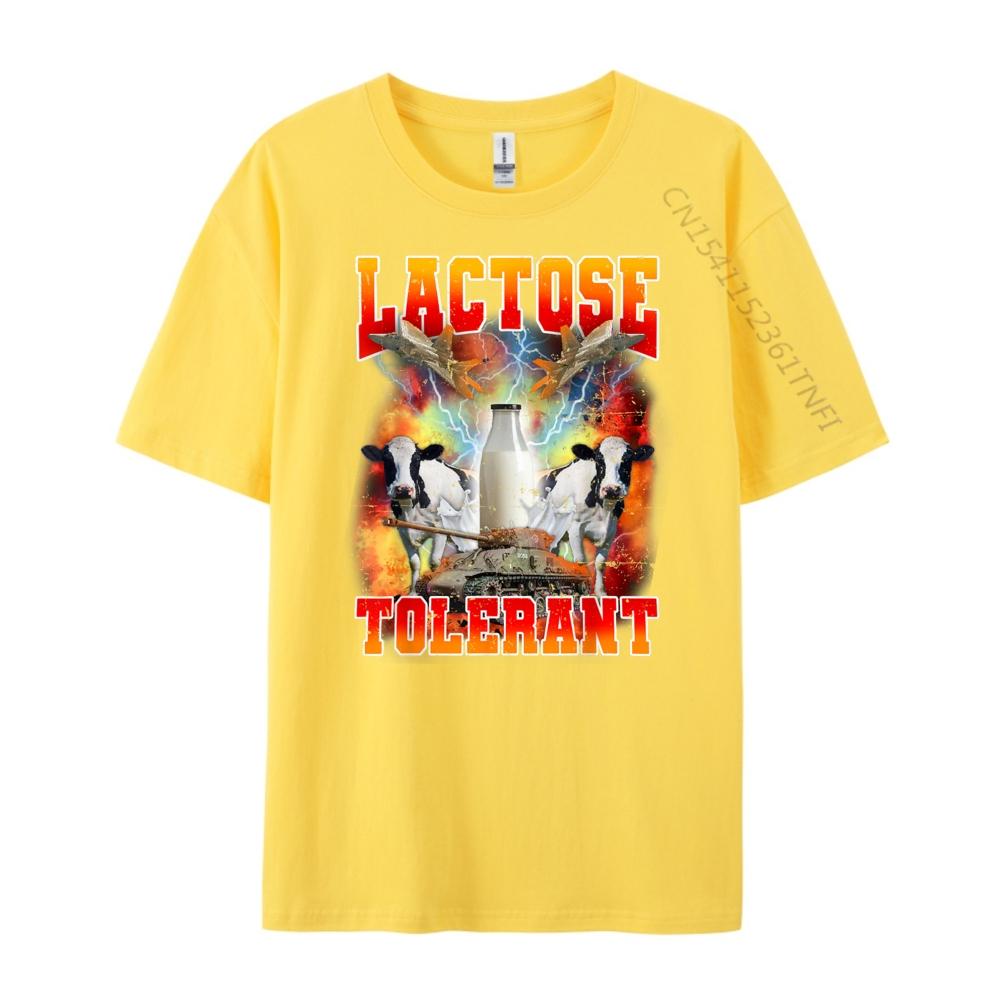 Lactose Tolerant Funny Sarcasm Meme Funny Lactose Tolerant Graphic Tee Shirt Youth Tee Shirt Men Tee Shirt