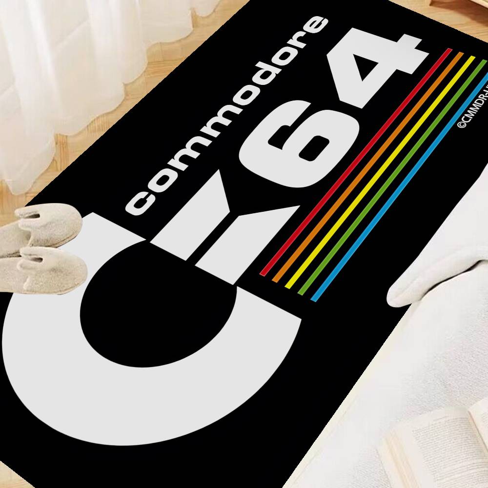 C-Commodore 64 Logo Hallway Carpet Washable Non-Slip Living Room Sofa Chairs Area Mat Kitchen Doormat Area Rug