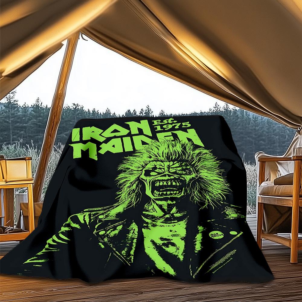 1 шт. Фланелевое одеяло Iron Maiden для улицы, подарок для мальчиков, девочек, взрослых, семьи, друзей